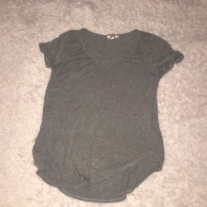 Grey cross t shirt